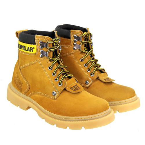 Coturno Bota Masculina Caterpillar Confortável AM004 Marrom