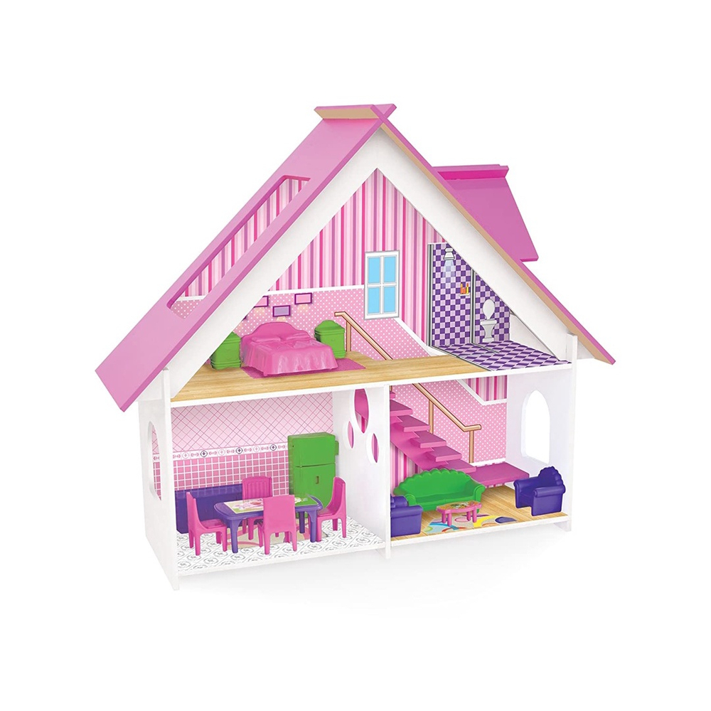 Casinha De Bonecas Sweet Home Em Madeira Junges Em Promo O Ofertas Na Americanas