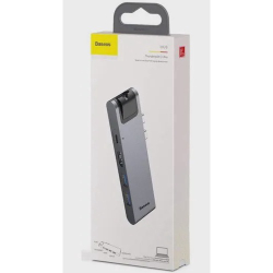 Menor preço em Hub Adaptador Baseus Thunderbolt 3 Macbook Pro Hdmi 4k Rj45 Ethernet