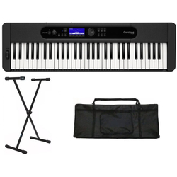 Teclado Musical Casio Casiotone ct S400 Preto + Capa + Suporte Menor preço em Teclado Musical Casio Casiotone ct S400 Preto + Capa + Suporte