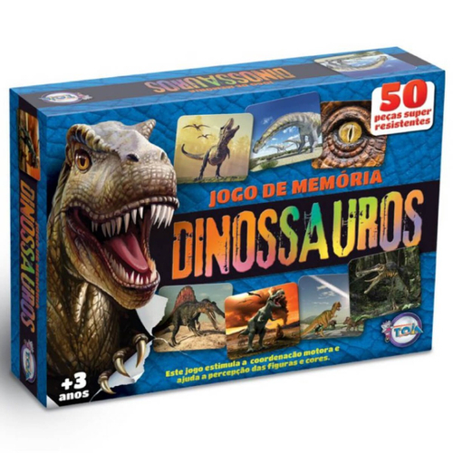 Jogo De Memória Dinossauros 50 Peças Toia - 12161