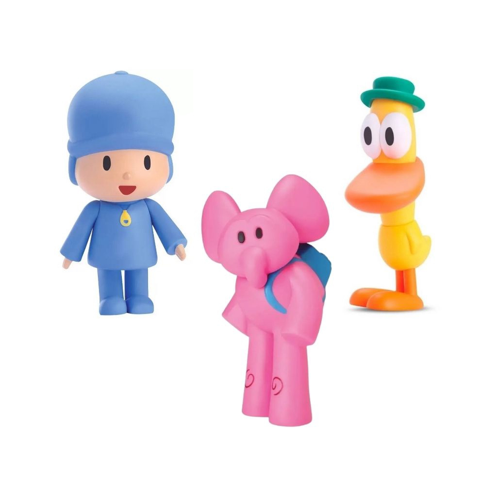 Kit 3 Bonecos Da Turma Pocoyo Em Vinil Atoxico Cardoso Toys | Submarino