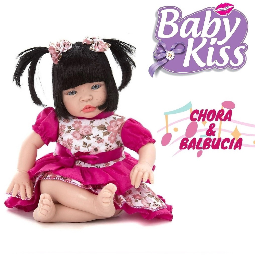 Boneca Bebe Reborn Barata De Pano Morena New born no Shoptime