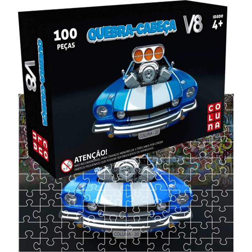 Quebra cabeca carro de corrida 150 pcs - PAIS & FILHOS - Quebra