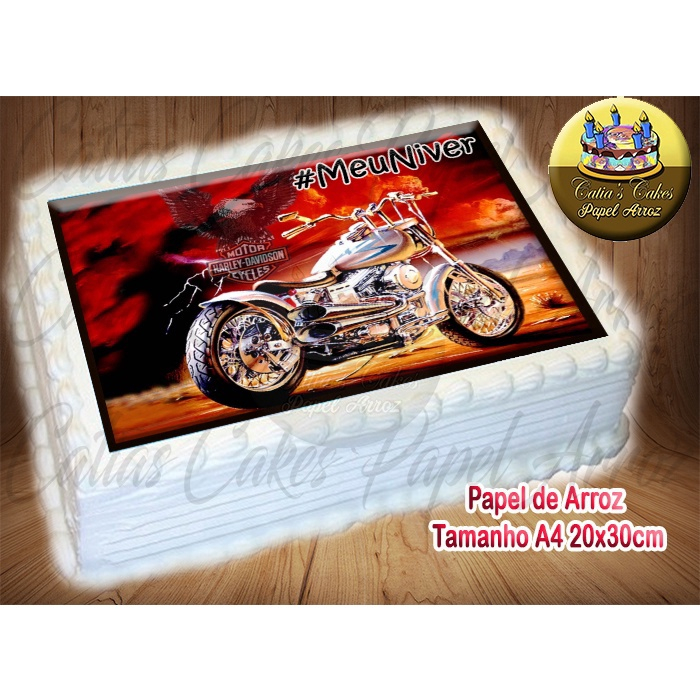 Moto Motocross Papel De Arroz P/ Bolo A4 20x30cm Mod.02