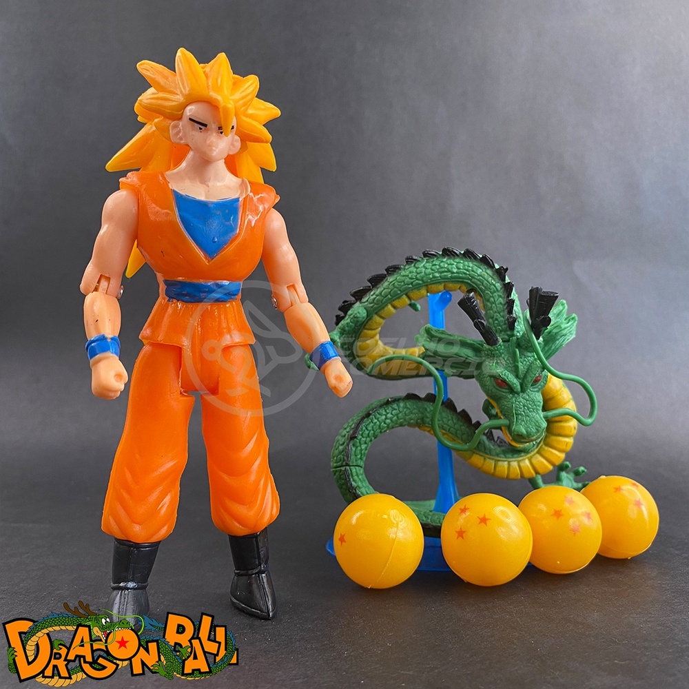 Kit Boneco Dragon Ball Z Action figure Goku, Bills, Majin boo