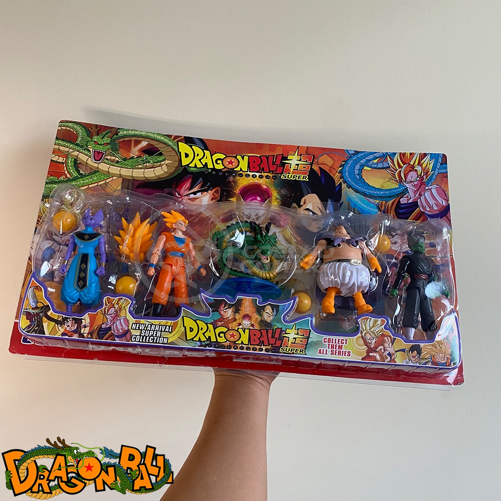 Goku S. Sayajin 3 C/ Shenlong, Action Figure Colecionável, Dragon Ball Z