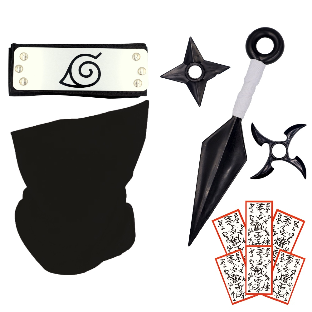 Kit Fantasia Jounin Kakashi com Bandana de Brinde