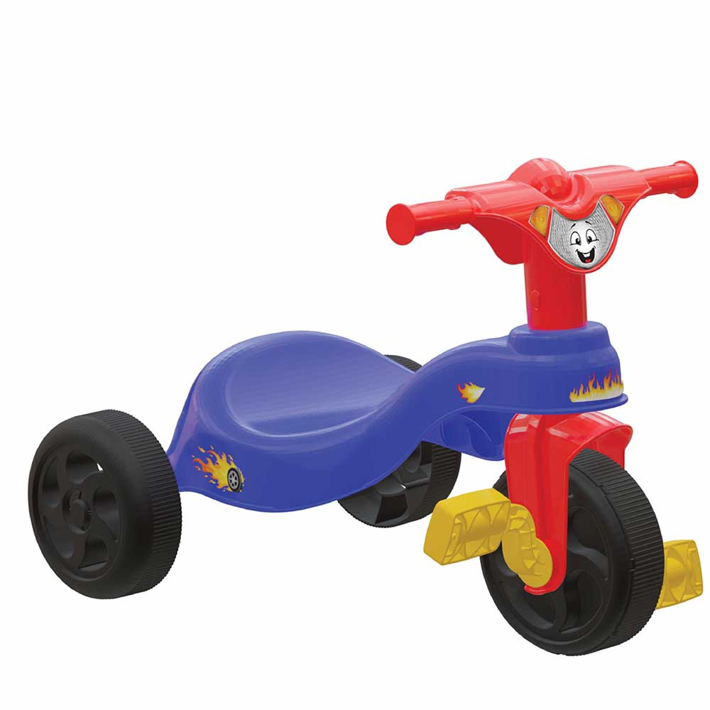 Motoca Infantil Triciclo Fast Azul com Empurrador e Proteção Pais e Filhos  em Promoção na Americanas