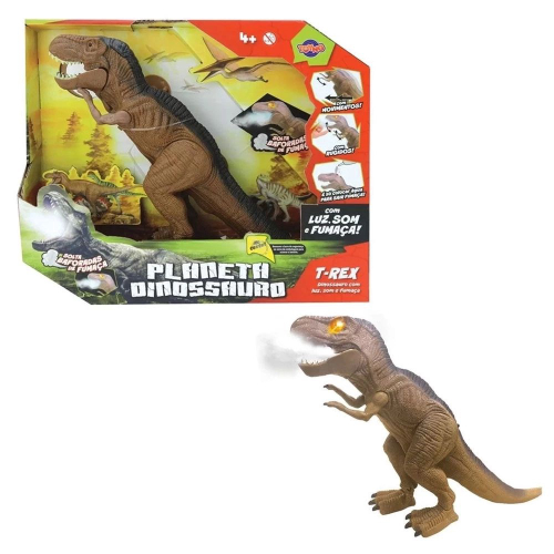 Dino Rex Toy de Brinquedo Anda Música Luz History 4 em Promoção na  Americanas