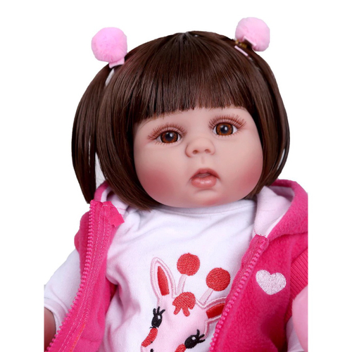 Bebê reborn hiper realista susy toda em silicone platinum quase