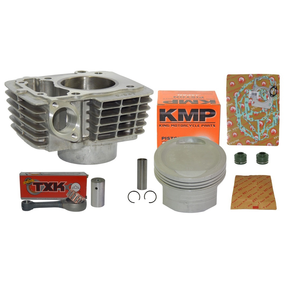 Kit Cilindro 170cc 4mm Cg Titan Fan 150 Pistão Kmp Biela Txk No Shoptime