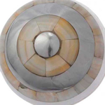 Esfera de Metal e Madrepérola - 10 cm
