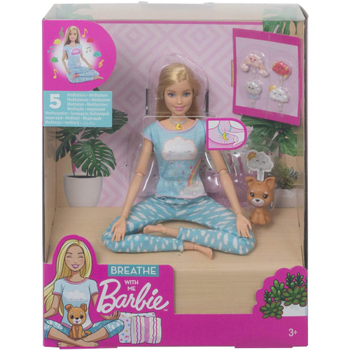 Boneca Barbie Fashion Medite Comigo Mattel - Bebe Brinquedo