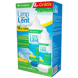 Menor preço em Limp lent Solução De Lentes De Contato Estojo Case Porta Lente 470m