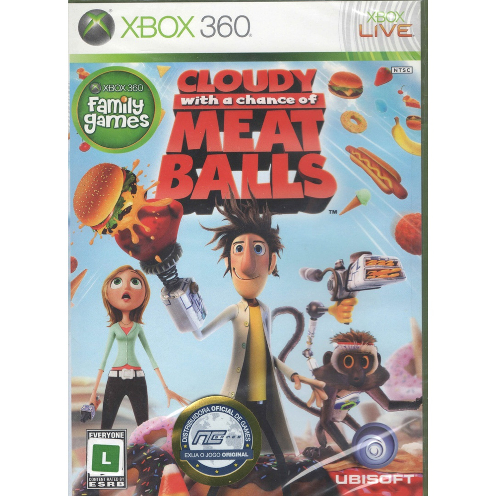 Jogo Midia Física Cloudy With A Chance Of Meatballs Xbox 360 em Promoção na  Americanas