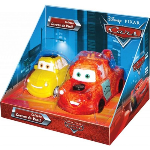 Conjunto Tow Mater E Luigi Em Vinil Carros Disney - Lider