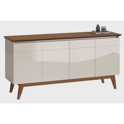 Buffet Classic Off White com Freijó - Imcal Móveis Menor preço em Buffet Classic Off White com Freijó - Imcal Móveis