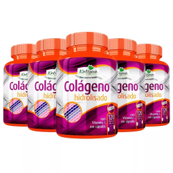Colágeno Hidrolisado com Vitamina C - 5x 120 Cápsulas Menor preço em Colágeno Hidrolisado com Vitamina C - 5x 120 Cápsulas
