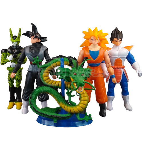 Kit Boneco Dragon Ball Z Action figure Goku, Cell, Goku Black