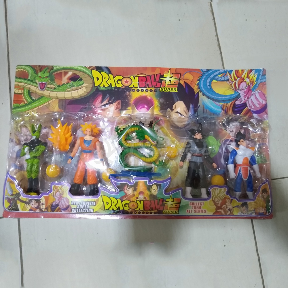 Boneco do Dragon Ball z Goku SSJ Preto Brinquedo de Coleção 17 cm Pvc  Colecionador