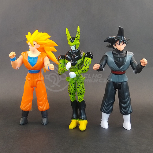 Kit Boneco Dragon Ball Z Action Figure Goku, Cell, Goku Black