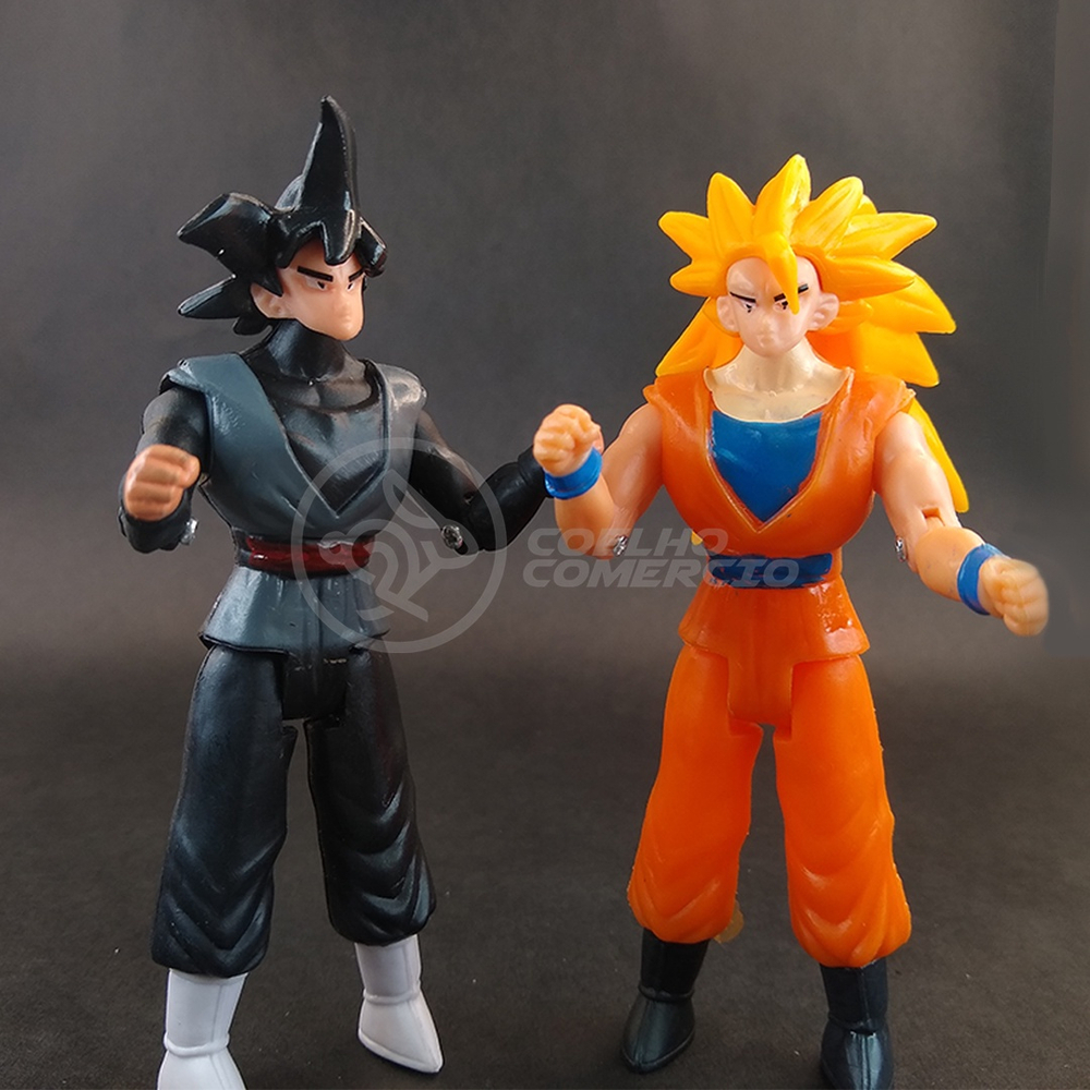 Kit Boneco Dragon Ball Z Action figure Goku, Cell, Goku Black