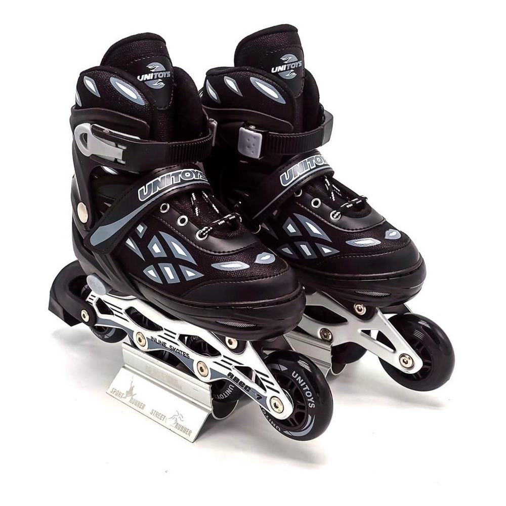 Patins Inline Roller Semi Profissional 37-40 Preto Ut1108 No Shoptime