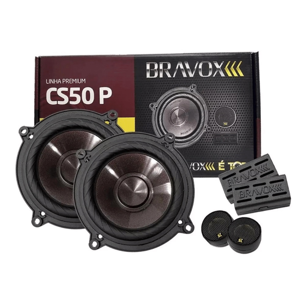 Kit Vias Automotivo Polegadas W Original Bravox Cs P No Shoptime