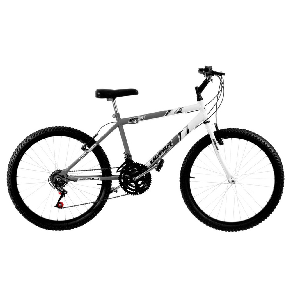 ULTRA BIKE Bicicleta Bikes Feminina Aro 24 – 18 Marchas Cinza