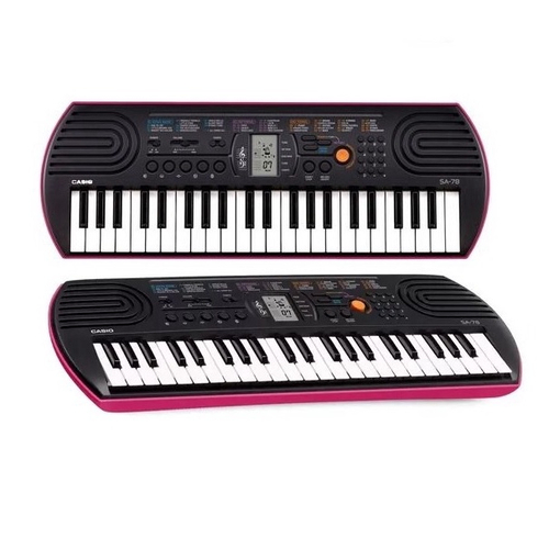 Teclado Infantil Casio SA-78 44 Teclas Preto Pink em Promoção na Americanas