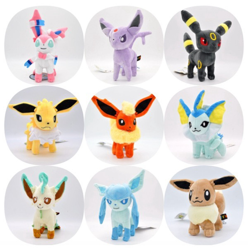 Pelúcia Turma Pokémon EEVEE UMBREON (18 cm) - Importada