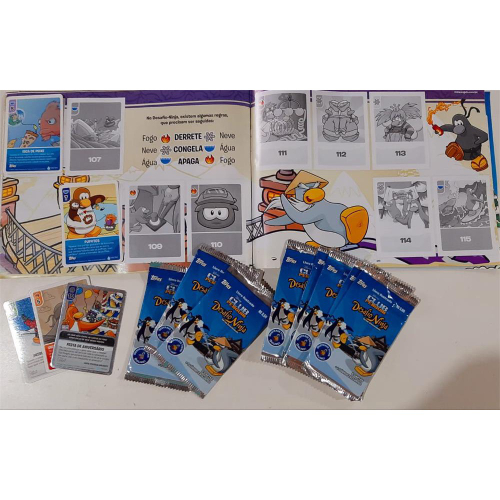 Porta Cards Vazio Club Penguin Desafio Ninja Fogo Cards 2013 Topps