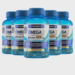 Ômega 3 - 5x 120 cápsulas - Catarinense Menor preço em Ômega 3 - 5x 120 cápsulas - Catarinense