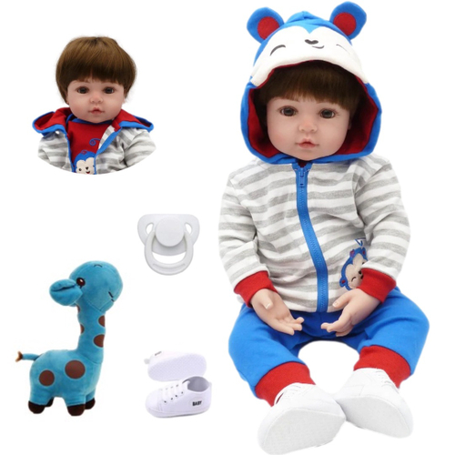 Boneca Bebê Reborn Menino Bruno 100% Silicone - Loja Expresso Roupas &  Acessórios