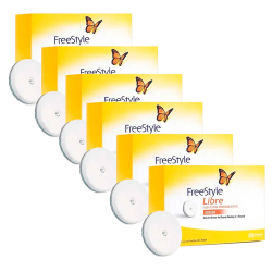 Kit 6X FreeStyle Libre Sensor Menor preço em Kit 6X FreeStyle Libre Sensor