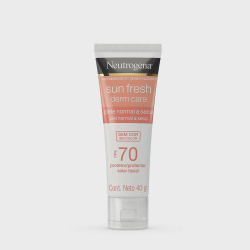 Protetor Solar Facial Neutrogena Sun Fresh Derm Care fps 70 Sem Cor Pele Normal a Seca 40g é boa?