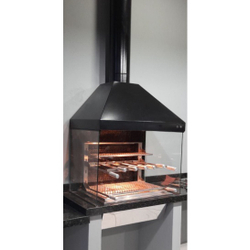 Churrasqueira Gourmet Com Braseiro Tam. Grande Em Aço Galvanizado Preto Menor preço em Churrasqueira Gourmet Com Braseiro Tam. Grande Em Aço Galvanizado Preto