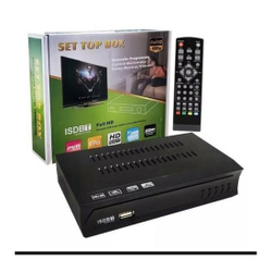 Conversor digital TV sinal digital isdb-t set top box full HD hdmi Menor preço em Conversor digital TV sinal digital isdb-t set top box full HD hdmi