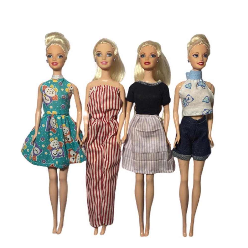 Como fazer roupas para Barbie. Vestidos para Bonecas 