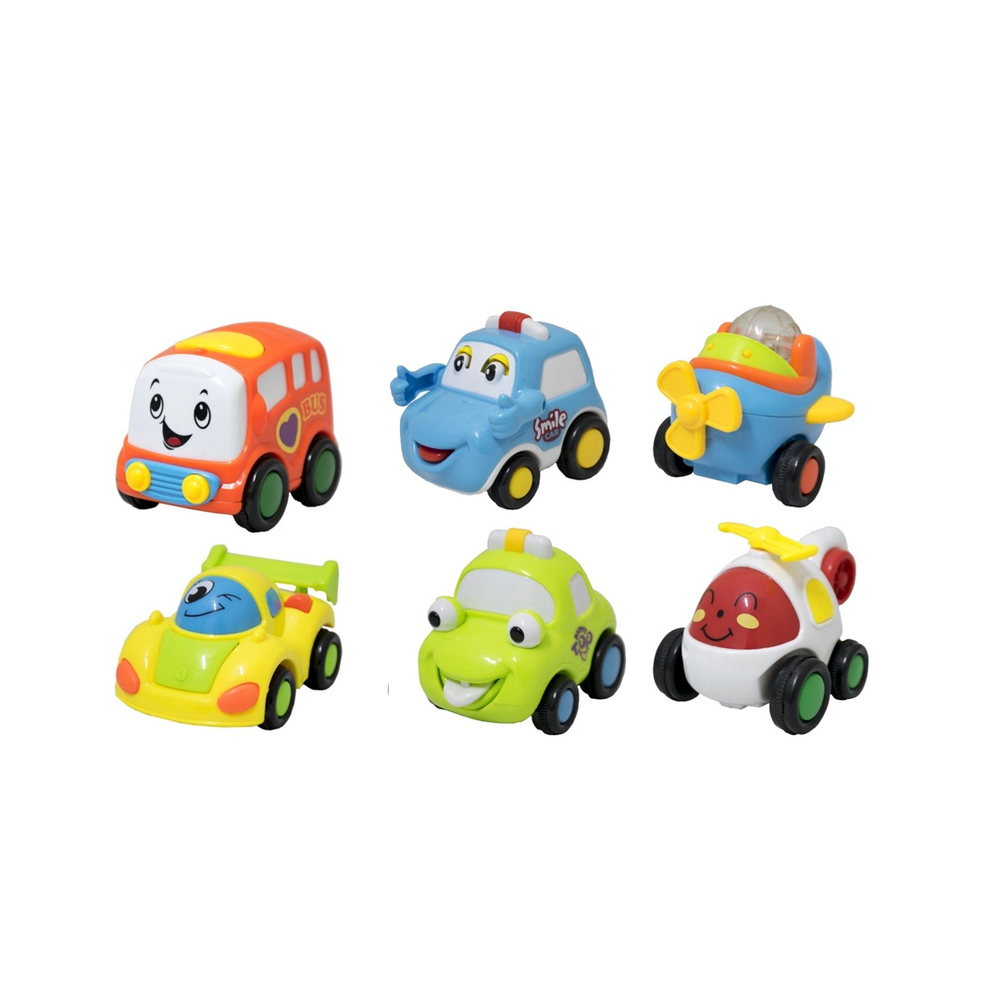 Kit Mini Carrinhos de Corrida a Fricção 6 Unidades - Cores e Modelos  Sortidos Brinquedos Bambalalão Brinquedos Educativos