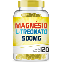 Magnésio L-Treonato 500mg com 120 cápsulas Menor preço em Magnésio L-Treonato 500mg com 120 cápsulas