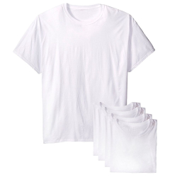 Kit 5 Camisetas Básicas Masculina Part. B T-shirt Algodão Branca Tee Menor preço em Kit 5 Camisetas Básicas Masculina Part. B T-shirt Algodão Branca Tee