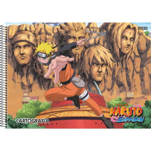 Caderno de Desenho A4 no Tema Naruto