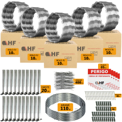 Cerca concertina simples galvanizada 30cm caixa para 50 metros com kit de instalação (200 voltas) Menor preço em Cerca concertina simples galvanizada 30cm caixa para 50 metros com kit de instalação (200 voltas)