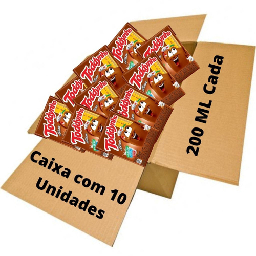 Caixa 10 Bebida Láctea Toddynho Tradicional Chocolate 200Ml - Elma Chips -  Bebida Láctea - Magazine Luiza