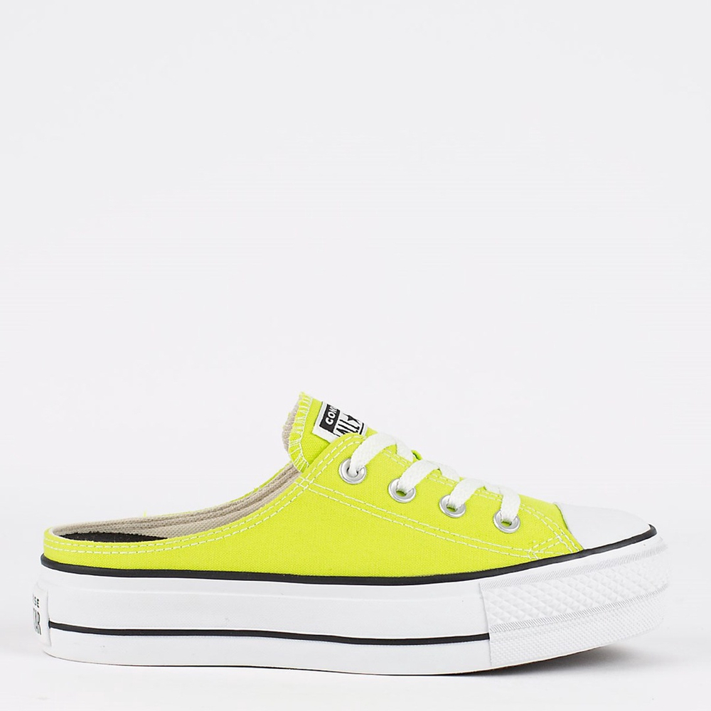 Tênis converse all star chuck taylor mule platform lift preto