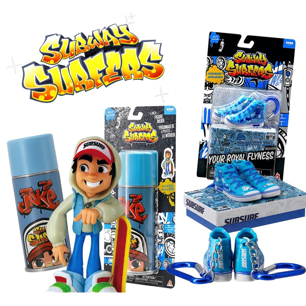 Latinha Colecionável Mini Jake Boneco Subway Surfers Spray