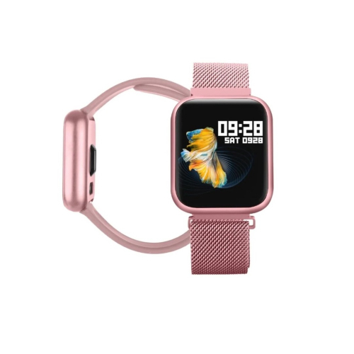 Smartwatch P80 Rosa - Original App Da Fit + Touch Screen +