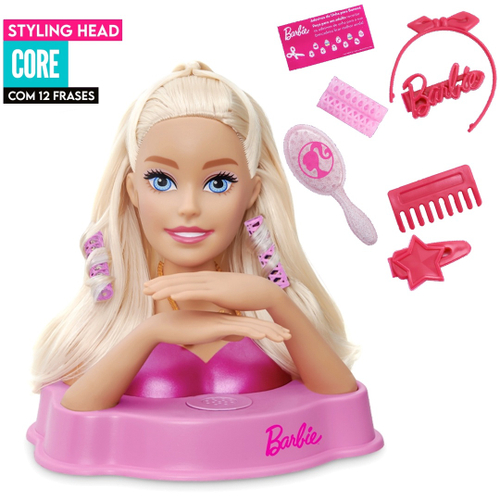 Boneca Barbie Stylist Maquiagem e Cabelo Mattel HNK95 - Star Brink